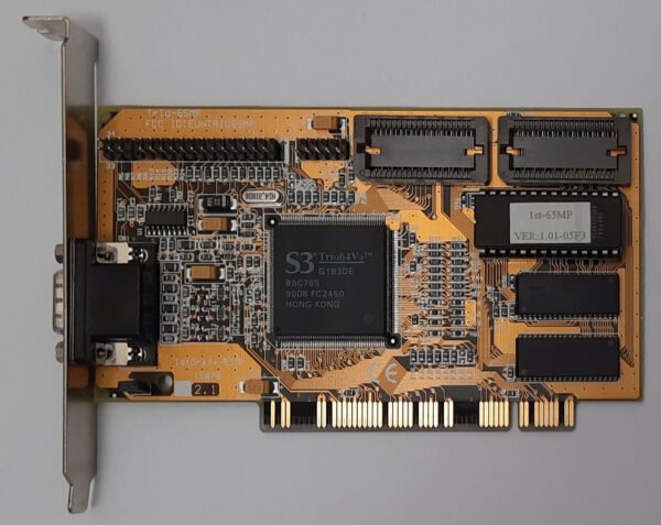 FIC 1stGrafx-65MP PCI Grafikkarte (S3 Trio64V+, 86C765, 1MB, retro, 1996)