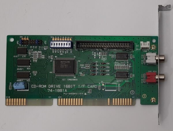 Mitsumi CD-ROM DRIVE 16BIT I/IF Card ISA Controller (74-1881A, retro, 1994)