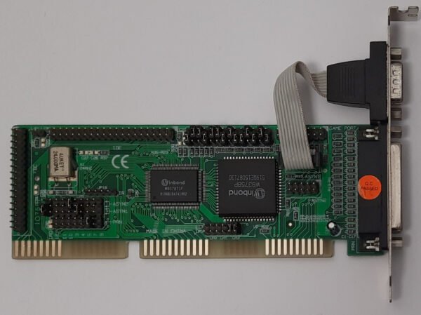 ESIO-V1.1 / IO758P ISA Multi-I/O IDE Floppy Controller (Winbond, retro, 1994)