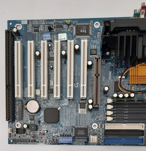 Gigabyte GA-BX2000+ Slot 1 ISA AGP retro Mainboard + Pentium III 600MHz + 128MB - Image 2