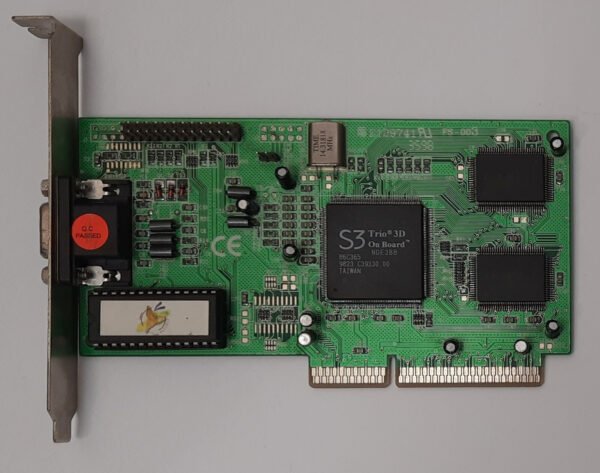 Super Grace / Butterfly 122G-A AGP Grafikkarte (S3 Trio3D, 4MB, retro, 1998)