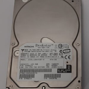 Hitachi Deskstar IC35L120AVV207-0 IDE Festplatte (123GB, 7200U/min, retro, 2003)