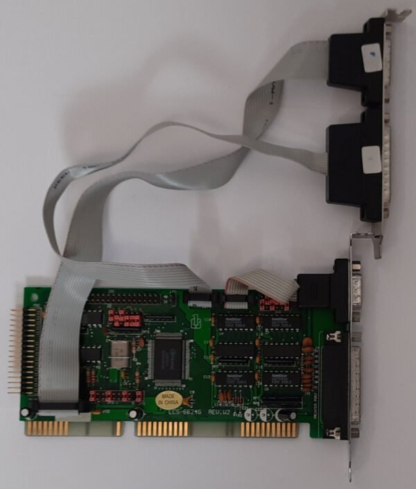 Longshine LCS-6624G ISA Multi-I/O IDE Floppy Controller (retro, 1993)