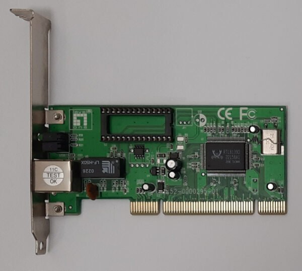Level One FNC-0109TX PCI Netzwerkkarte (RJ45, Realtek RTL8139D, retro, 2002)