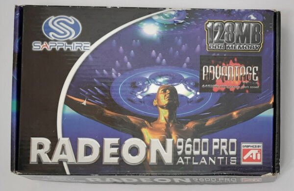 Sapphire Radeon 9600 Pro Atlantis AGP Grafikkarte (ATI, 128MB, retro, 2004, OVP)