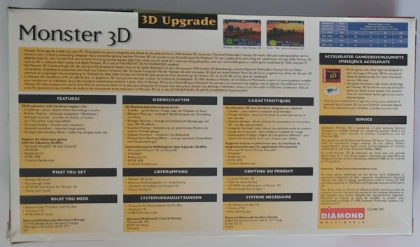 Diamond Monster 3D PCI Grafikbeschleuniger (3dfx Voodoo, 4MB, retro, OVP, 1998) - Image 8