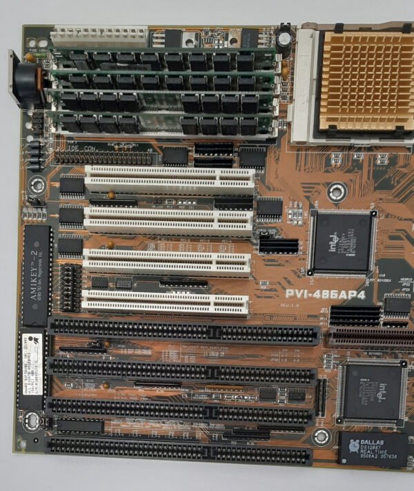 ASUS PVI-486AP4 VIP VLB ISA PCI 486 retro Mainboard + Cyrix 486DX2 66MHz + 16MB - Image 2