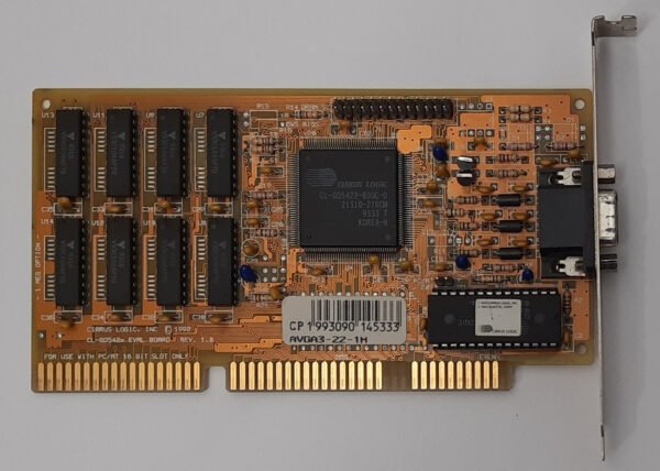 Cirrus Logic Eval Board AVGA3 ISA Grafikkarte (CL-GD5422, 1MB, retro, 1993)