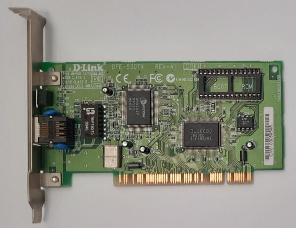 D-Link DFE-530TX Rev.A1 PCI Netzwerkkarte (RJ45, DL10030, retro, 2000)