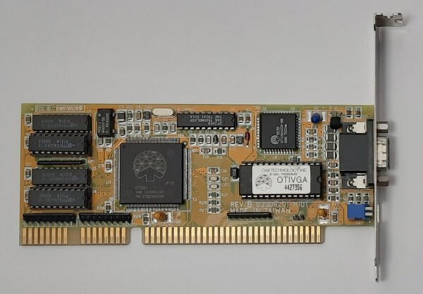 OAK 67082010 ISA Grafikkarte (OTI067, 512KB, VGA, retro, 1991)