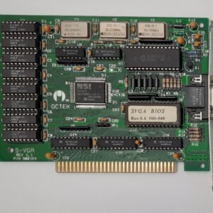 Octek S-VGA 8-bit ISA VGA Grafikkarte (NSI EVC416, 256KB, retro, 1990)