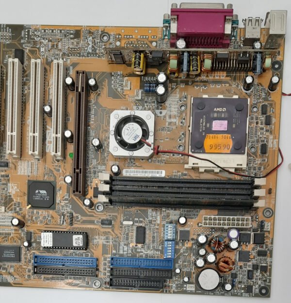 ASUS A7V133 Sockel A AGP retro Mainboard + AMD Athlon 1000MHz + 256MB SD-RAM - Image 3