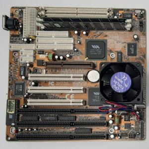 Shuttle HOT-591P Super Sockel 7 ISA AGP Mainboard + AMD K6-2 400MHz + 256MB RAM