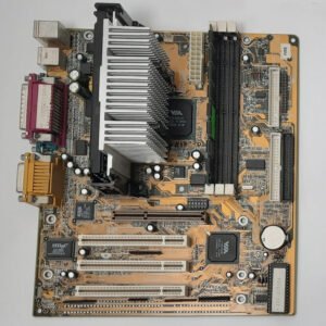 Biostar M6VBE Slot 1 ISA retro Mainboard + Intel Pentium III 533MHz + 128MB RAM