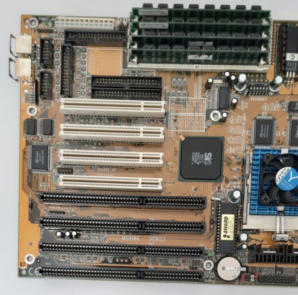 MSI MS-5146 Sockel 7 ISA retro Mainboard + Pentium MMX 233MHz + 64MB RAM - Image 2