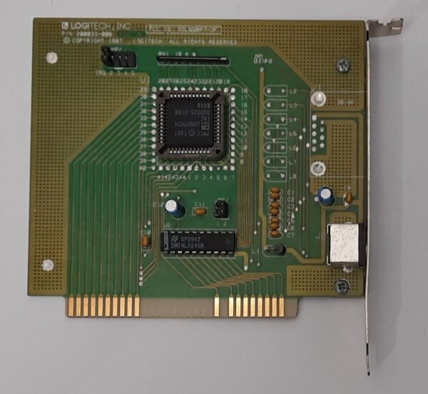 Logitech 6QBP7-3F 8-bit ISA Controller (bus mouse, retro, 1989)