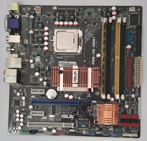 ASUS P5E-VM HDMI Sockel 775 retro Mainboard + Intel Core 2 Duo E8500 + 2GB RAM