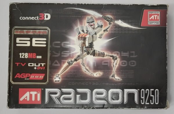 connect3D C3D 6066 AGP Grafikkarte (ATI Radeon 9250 SE, 128MB, retro, 2005, OVP)