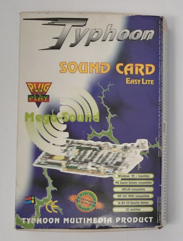 Typhoon Easy Lite Non 3D ISA Soundkarte (Crystal CS4236, retro, OVP, 1997)