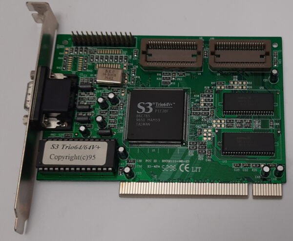 VTC 9111-96-23 PCI Grafikkarte (S3 Trio64V+, 86C765, 1MB, retro, 1996) - Image 2