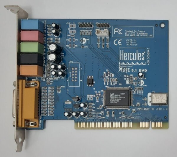 Hercules Gamesurround Muse 5.1 DVD PCI Soundkarte (CMI8738/PCI-6ch, retro, 2004)