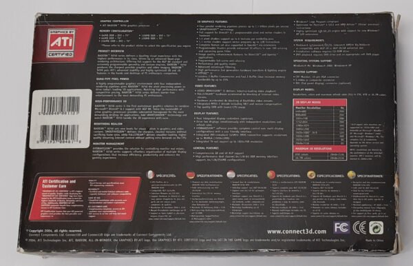 connect3D C3D 6066 AGP Grafikkarte (ATI Radeon 9250 SE, 128MB, retro, 2005, OVP) - Image 7