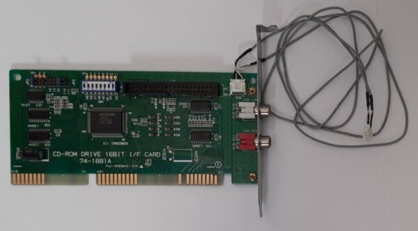 Mitsumi CD-ROM DRIVE 16BIT I/IF Card ISA Controller (74-1881A, retro, 1994)