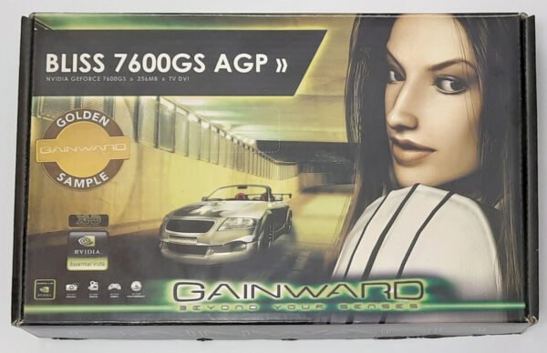 Gainward Bliss 7600GS AGP Grafikkarte (nvidia GeForce, 256MB, retro, 2006, OVP)