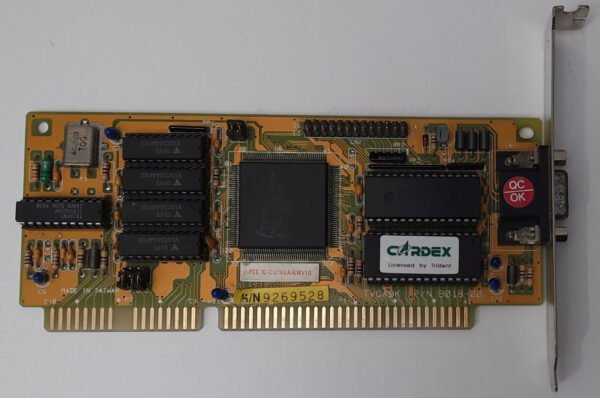 Gainward Cardex TVGA9K ISA Grafikkarte (Trident TVGA9000A, 512KB, retro, 1992)