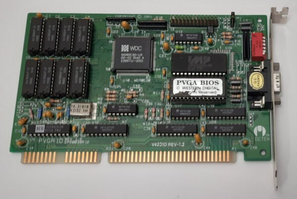 Octek PVGA1D ISA Grafikkarte (EP20038R12, WD90C30-LR, 1MB, retro, 1991) - Image 2