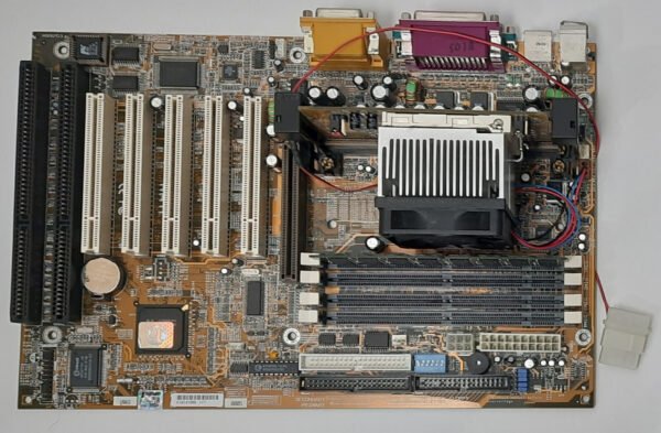 FIC  KA11 Slot 1 AGP ISA retro Mainboard + Intel Pentium III 1000MHz + 256MB RAM