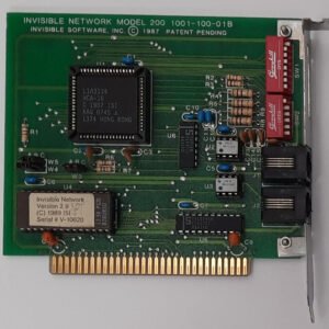 Invisible Network Model 200 8-bit ISA Netzwerkkarte (retro, 1987)