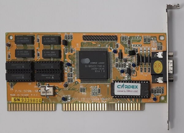 Gainward Cardex 9206-10 ISA Grafikkarte (CL-GD5422, 1MB, GWV27, 1993)
